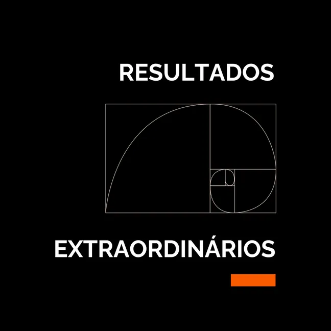 Arte com a frase resultados extraordinários